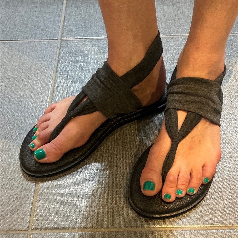 Sanuk Sling Soft Top Gray Size 9